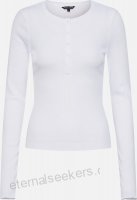 Review Tričko HENLEY RIB bílá žerzej Výstřih henley ABO03399607